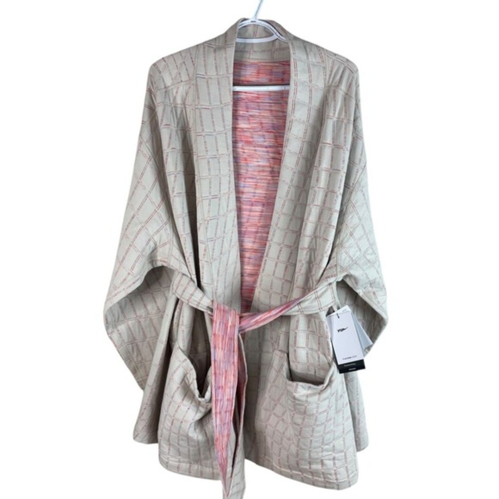 NEW‎ Nike Yoga Wmns 3X Therma-Fit Luxe Reversible Jacquard Wrap Robe DX6375-104